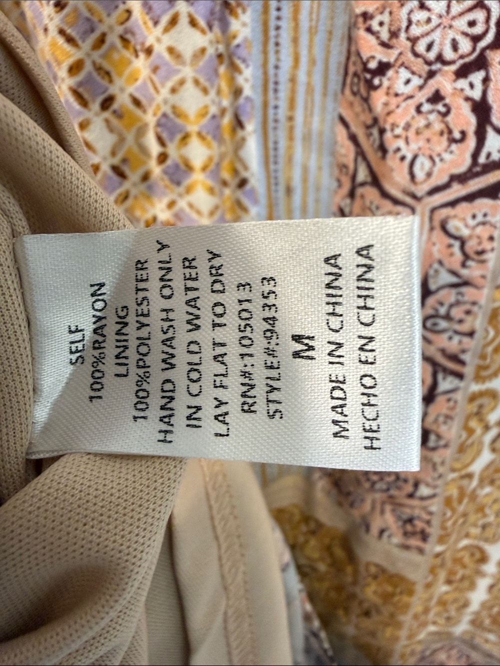 Savanna Jane embroidered Patchwork boho Dress medium - Picture 4 of 4